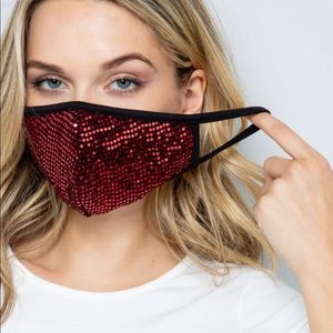 🔴3 for $12🔴 •At the Disco•Chic Face Mask (Red Edition)
